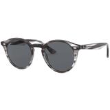 Ray-ban Round Rb2180 643087 51 - Cinza Mesclado/cinza Clássico - Ray ban
