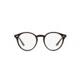 Ray-Ban Round RX2180V 2012 Tartaruga Havana Escura Lente Tam 49