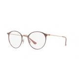 Ray-Ban RX6378 2973 Marrom Lente Tam 49