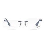Ray Ban RX6415L 2925 Transparente com Azul Lente Tam 54 - Ray-ban