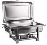 Rechaud Inox 1 cuba 13 litros banho-maria com dobradiças - Euro home