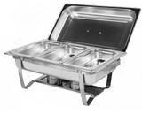 Rechaud Inox 3 cubas 9 litros banho-maria gn 1/3 uso profissional. - Aço Inox - Luxury gourmet
