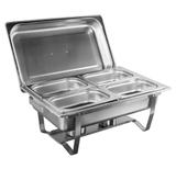 Rechaud inox 4 cubas 9 litros banho-maria profissional GN. - Luxury gourmet