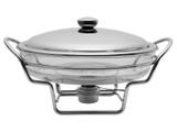 Rechaud Inox Brinox Redondo 4 Peças - Plátanos 1028/103