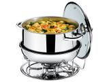 Rechaud Inox Brinox Redondo 5 Peças - Plátanos 1041/231