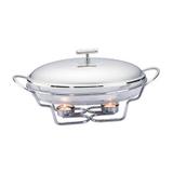 Rechaud Oval com Tampa Aço Inox e Vidro 3L Santin Delhi Wolff - Rojemac