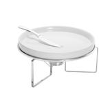 Rechaud Para Queijo Brie 27x14Cm De Aço Com Faca Wolff