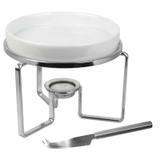 Rechaud para queijo brie ceramica 15cm com faca 17570 - Fracalanza