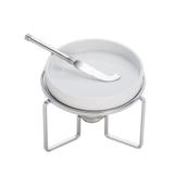 Rechaud Pequeno para Queijo Brie em Aço Inox 14cm - Outros