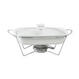 Rechaud Porcelana Com Tampa De Vidro 40Cm - Meridional