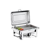 Rechaud Retangular com Banho Maria com Cuba 1/1 - Brinox