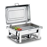 Rechaud Savoy Retangular Inox 2 Cubas 12 Brinox