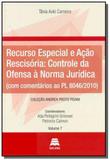 Recurso especial e acao rescisoria: controle da of - Gazeta juridica