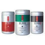 Red Iron Blond Descoloração Kit 3 Pós Descolorantes Red Iron 400g
