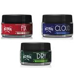 Red Iron Pomada Modeladora Cloud Efeito Nuvem + Redfix Cera Modeladora Wax Red Dry 60g