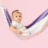 Rede de dormir para bebê - para berço ou cama casinha - estampa estrelada 100 algodão - Zero a oito