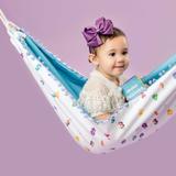 Rede de dormir para bebê - para berço ou cama casinha - estampa mascotinhos Zero a Oito - 100% algodão
