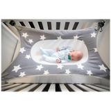 Rede Para Berço Caminha Segura Primeiro Sono Baby Pil Estampada Cinza
