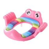 Redutor Assento Vaso Sanitário Infantil Portátil Acolchoado Rosa - Magazine rm