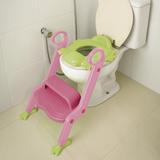 Redutor De Vaso Com Escada Troninho Infantil rosa Multikids
