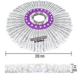 Refil Mop Spin Go Microfibra Nano Padrão USA 150 Gramas, Ø370 mm, Marca: FlexMop
