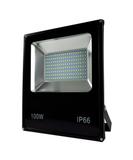 Refletor Holofote LED Slim SMD 100W IP65 Branco Frio - Eztechs
