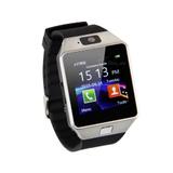 Relógio Bluetooth Smartwatch Dz09 Iphone Android Gear Chip - Preto-Prata