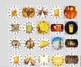 Relogio cerveja chopp bebida decoração cha bar cozinha - Artesanato