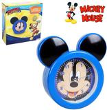 Relogio de mesa / despertador de plastico mickey orelha azul - Etimo