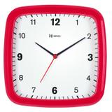 Relógio de parede analógico tradicional mecanismo step herweg vermelho