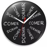 Relógio de parede Comer da Sono, Dormir da Fome. - Yaay