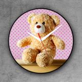 Relógio de parede decorativo, criativo e descolado Urso de pelúcia Ted - Colours creative photo decor