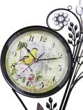 Relogio De Parede Retro Vintage Para Decoracao Grande Flores e Passaro - Braslu
