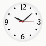 Relogio De Parede Silencioso Plastico 30cm Branco - Romesa