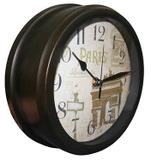 Relogio De Parede Vintage Decoracao Paris Retro - Braslu