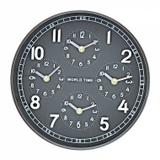 Relogio decorativo de parede aluminium natural - Btc decor
