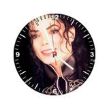 Relógio Decorativo Michael Jackson Rosto Color - All classics