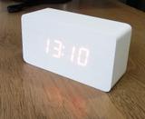Relógio Despertado De Mesa Hora Temperatura Tipo Madeira Jiaxi JH-1295