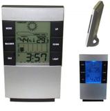 Relógio Despertador Termo Higrômetro Digital Temperatura E Umidade Do Ar Ds-3210 - Gold