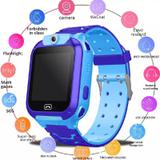 Relógio Infantil Criança Rastreador Localizador C/câmera Anti-lost Sos SmartwatchAzul - Lx