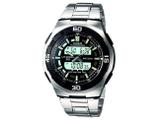 Relógio Masculino Casio Anadigi - Resisitente à Água Cronômetro Mundial AQ-164WD-1AV