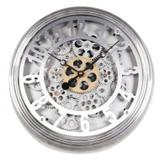 Relogio para parede de metal engrenagem 38cm x 9cm - Btc decor