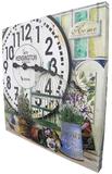 Relogio Parede Grande Vintage Retro Deco Vasos de Plantas Kensington (XIN-05) - Braslu