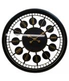 Relógio Parede Preto com números romanos sem fundo (com fundo vazado) 50x50cm - Camarim móveis