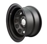 Roda Aro 15 Daytona Black 15x8 Furação 6x139,7 em Aço - Offset: -35 - Mitsubishi L200 Pajero Full  Triton / Engesa  / Troller  / Nissan Frontier / D20 - Fortwheel