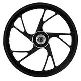Roda de Liga Leve Titan 150 ESD 2014 / Titan 160 ESD/EX Pé de Galinha Preto Fosco 5 Pontas - Scud