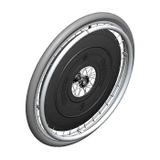 Roda Traseira Completa Inflável 24x1 3/8 com Protetor de Raios para Cadeira de Rodas Normal - Ortobras