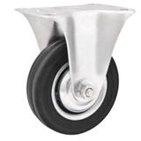 Rodizio Fixo Leve Preto 1.1/2 Cap 45kg - Kmb rodizios