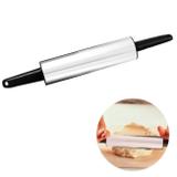 Rolo para Massa em Aco Inox e Plastico 34 Cm Trusttrade