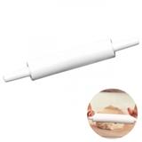 Rolo para Massa em Plastico 37 Cm Branco Mandiali